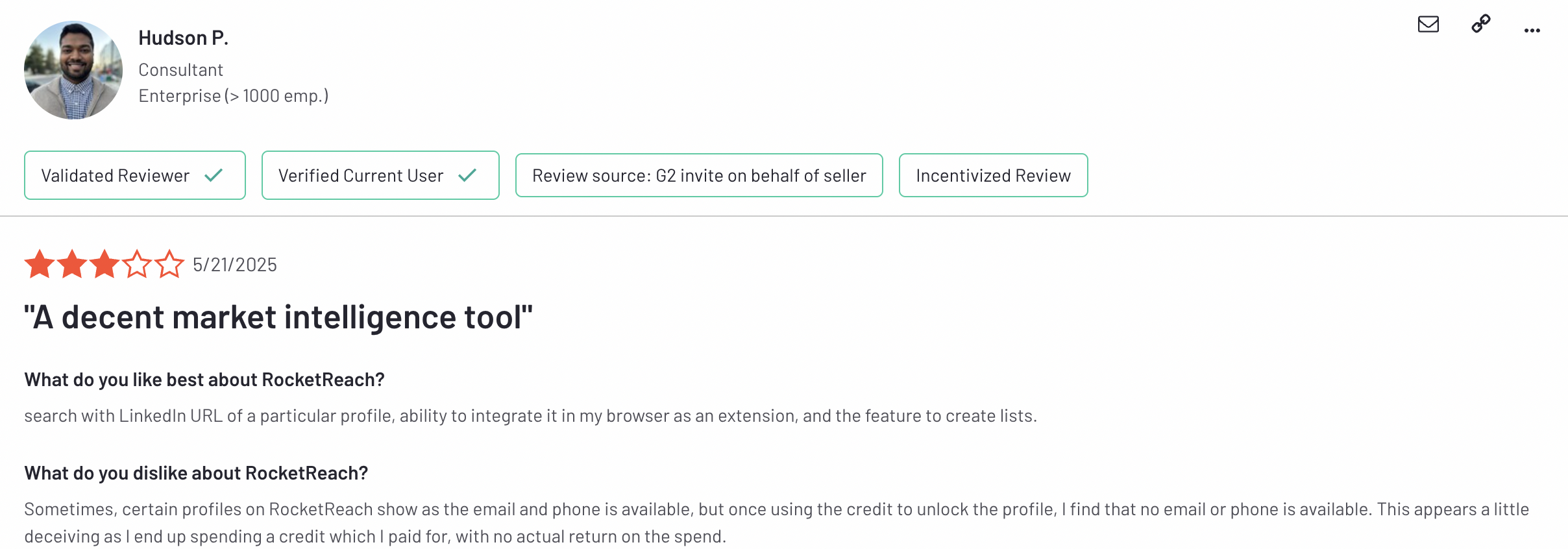 real user review rocketrech