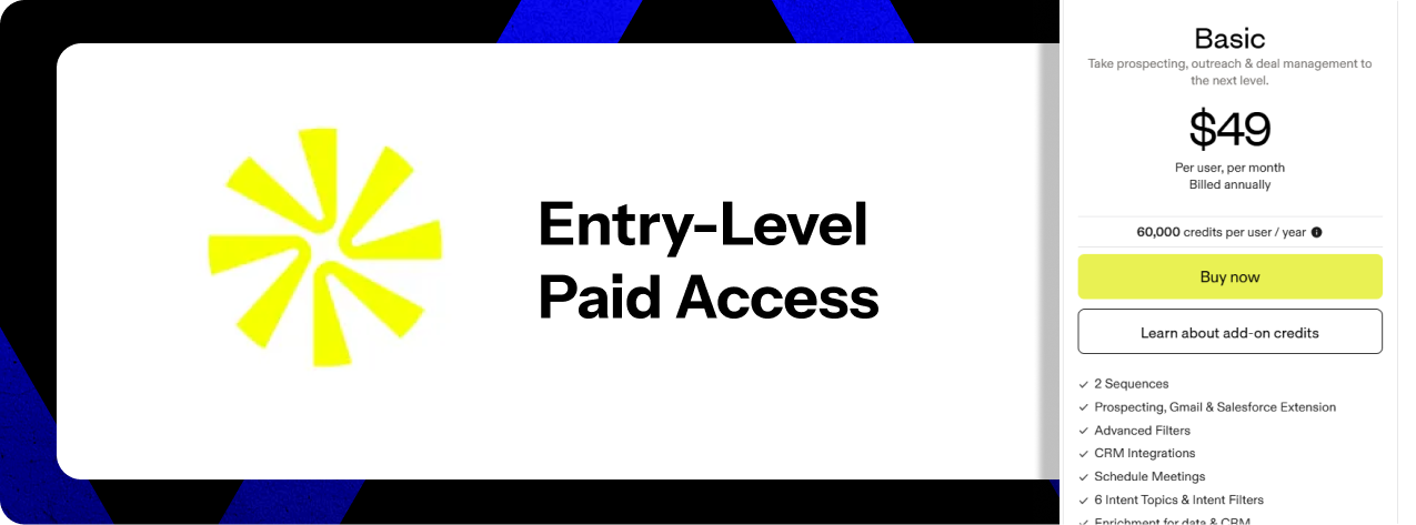 Apollo.io Basic Plan: Entry-Level Paid Access