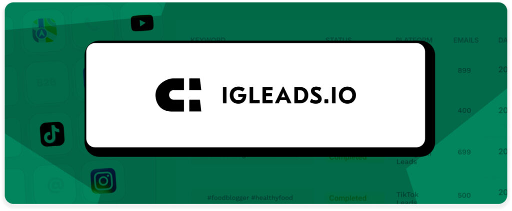Use an email scraper like IGLeads